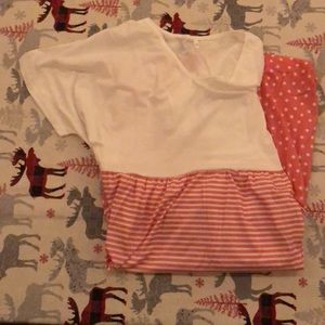 Pink striped/polka dot dress